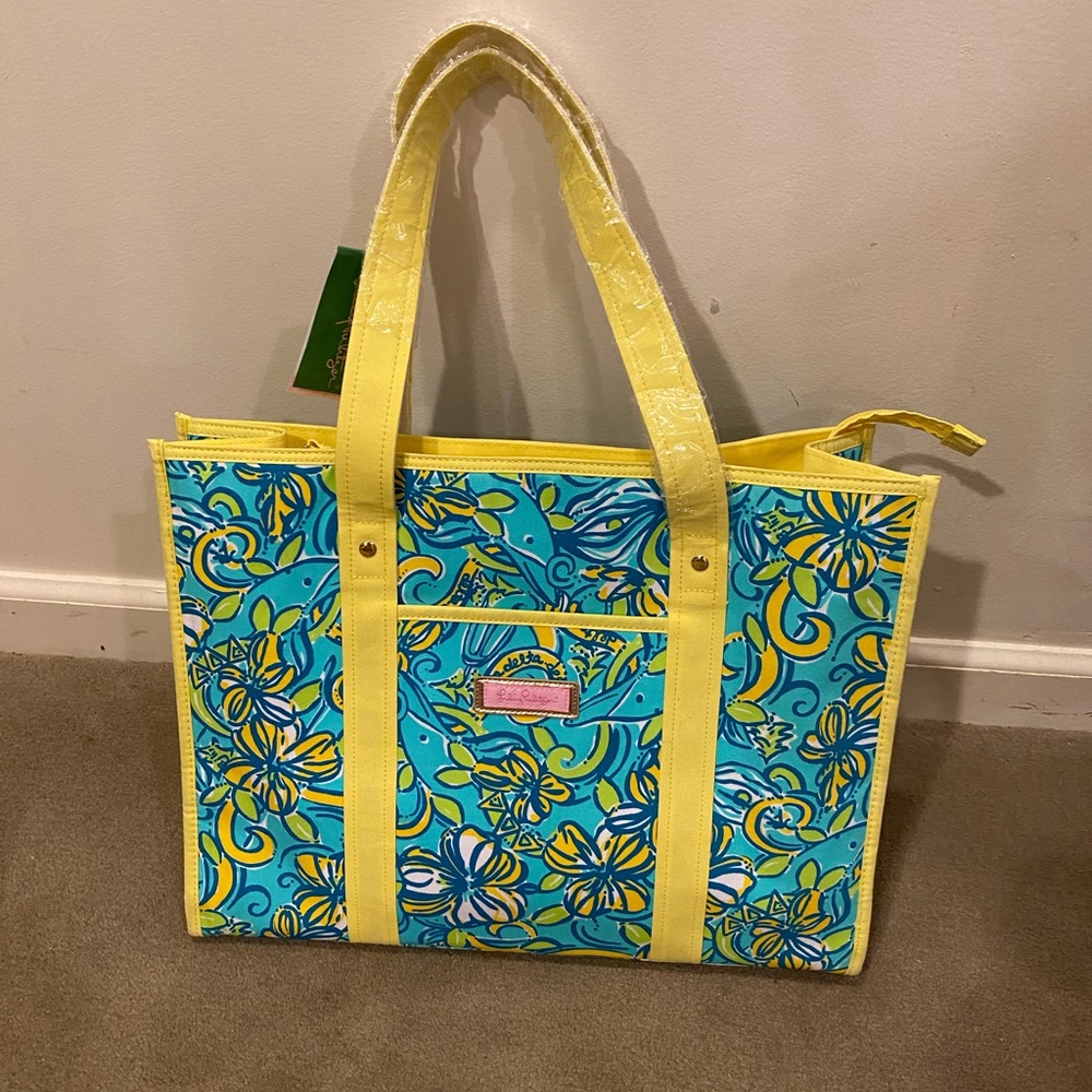 Lilly Pulitzer The Original Tote Bag Shorely Blue Delta